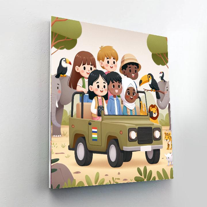 Jungle Journey Safari Paint By Numbers Art