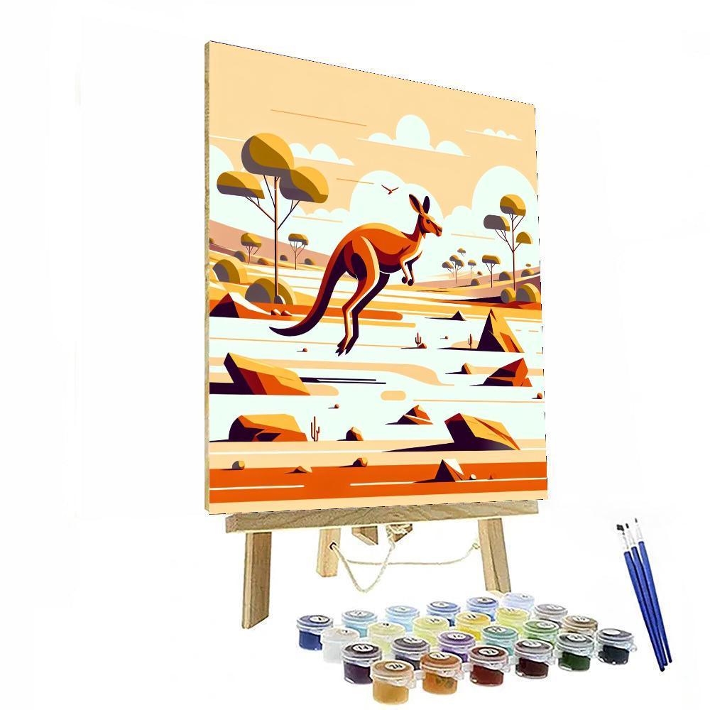 Kooky Kangaroos Numbered Painting Kits