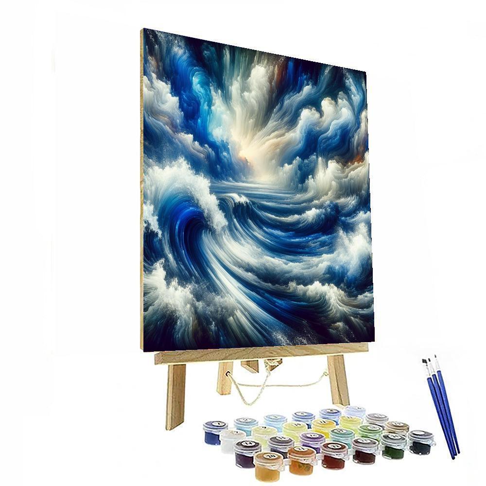 Ocean Wave Dynamics DIY Paint By Numbers