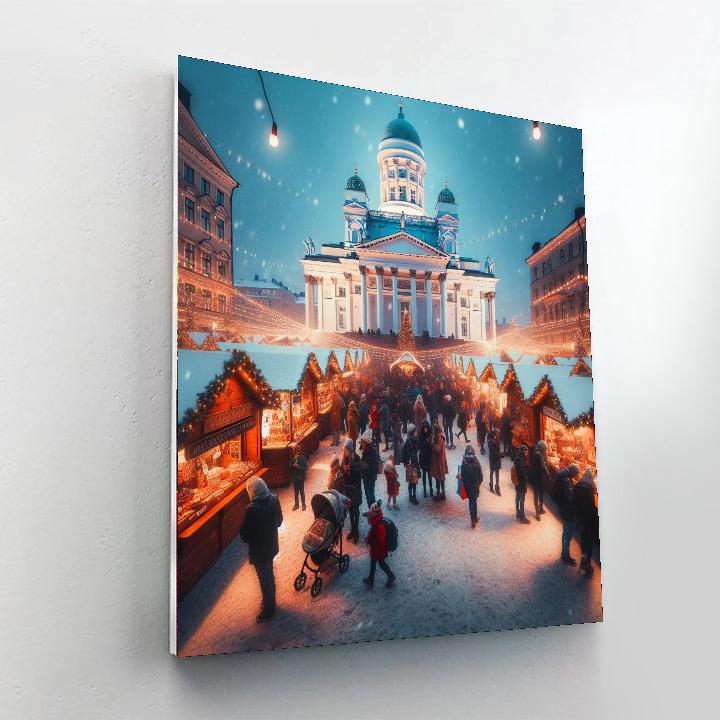 Helsinki Christmas Market - Helsinki Number Painting