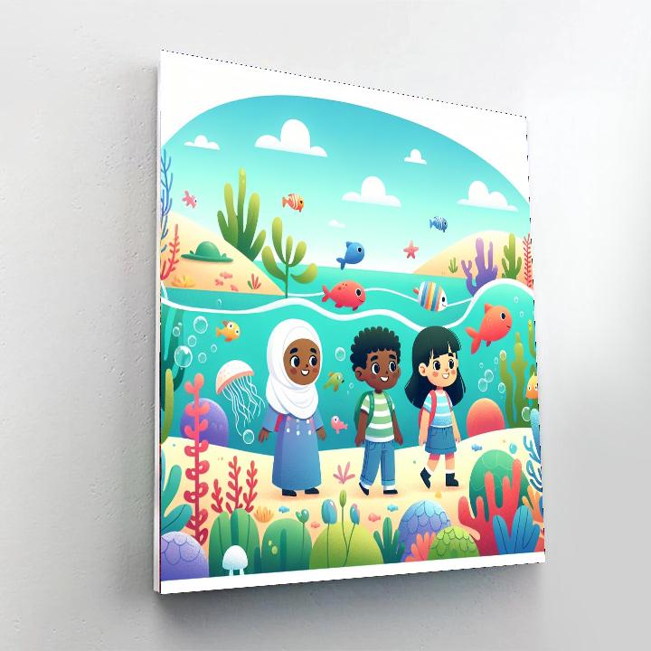 Undersea Explorer's Expedition Number Painting