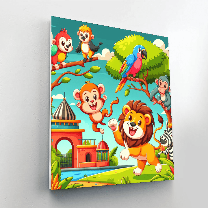 Doodle Doodle Zoo Paint By Number