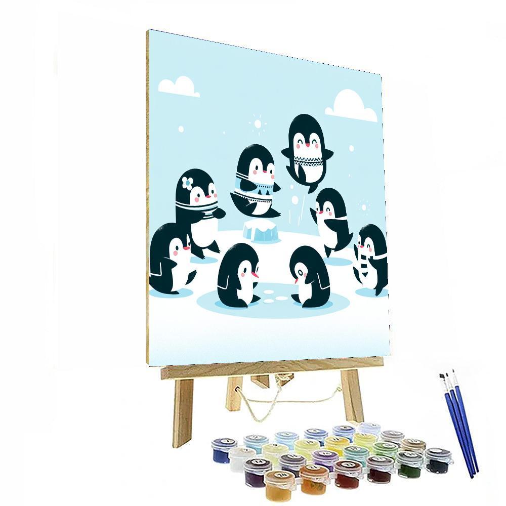 Peppy Penguin Dance Paint By Color