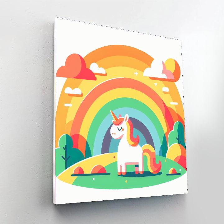 Rainbow Unicorn Utopia Painting Number Kit