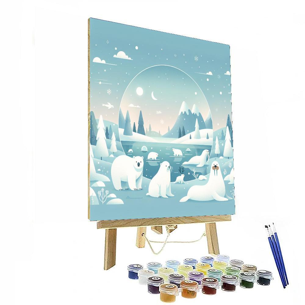 Winter Animal Wonderland Numbered Painting Kits