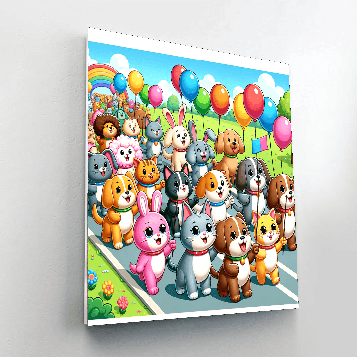 Pet Pals Parade Paint By Number