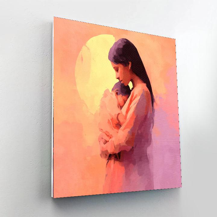 The Love Of A Mother Number Painting