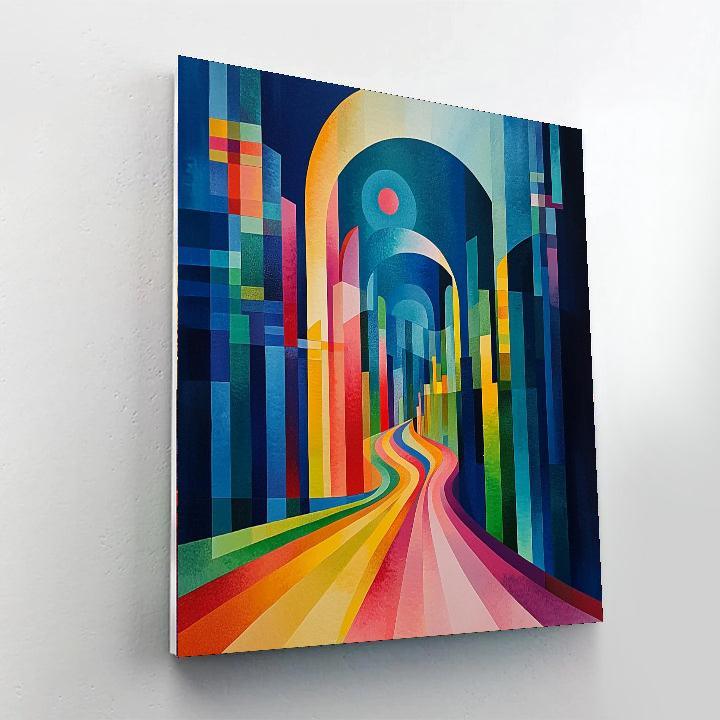 Wassily Kandinsky Inspired Abstract Urban Symphony  Paint By Numbers