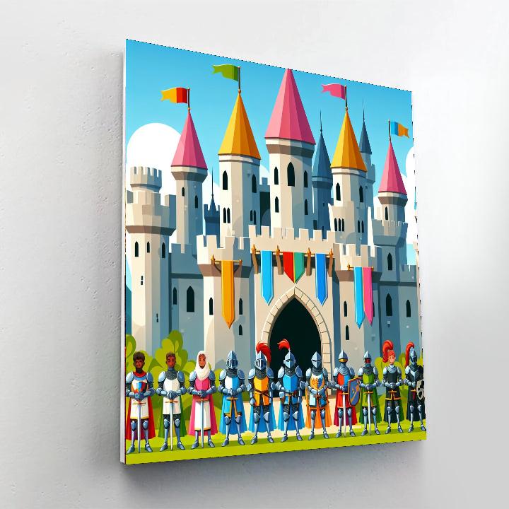 Fantasy Castle Conquest Number Painting