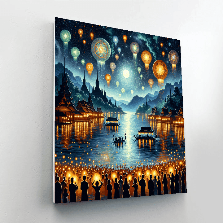 Naga Fireball Festival - Mekong River, Thailand Paint By Number