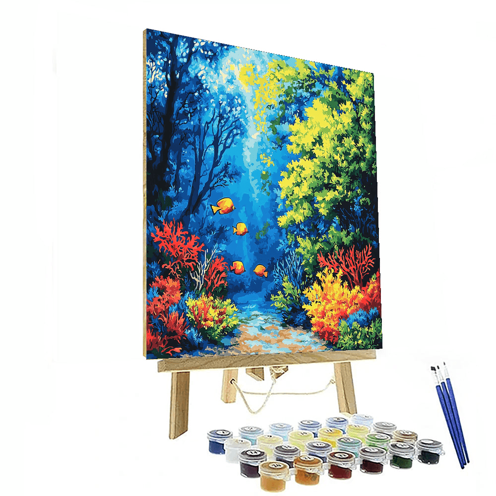 Paul Cézanne Inspired Cosmic Ocean  Paint By Numbers