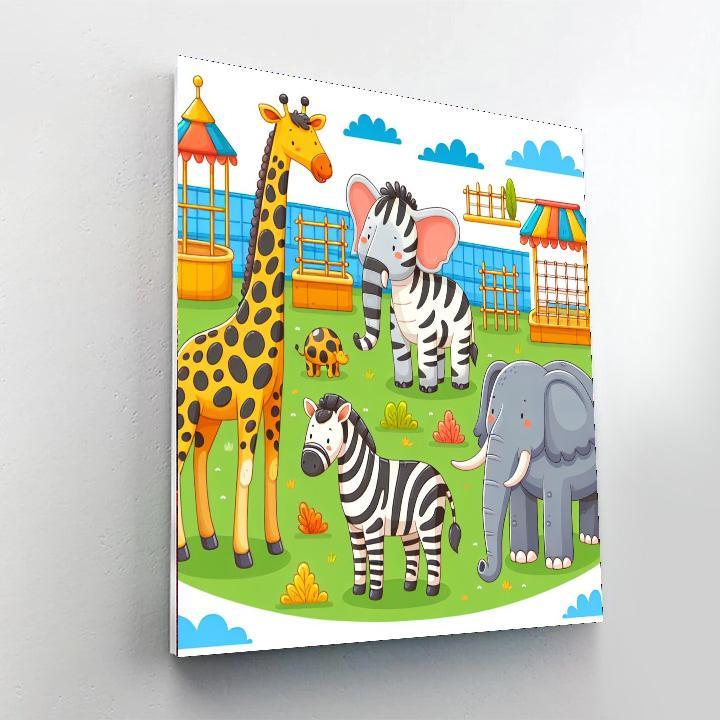 Zoo Adventure Numbered Painting Kits