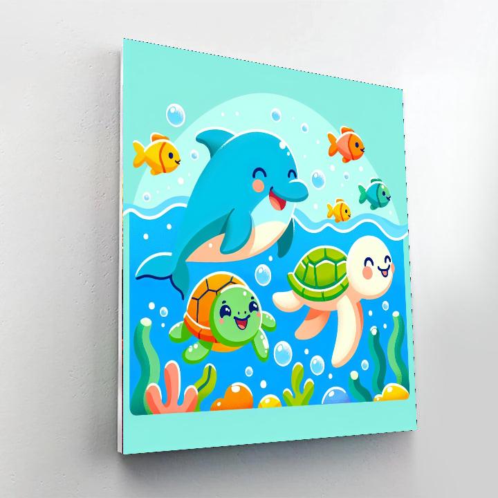 Ocean Friends Underwater Fun Paint By Numbers
