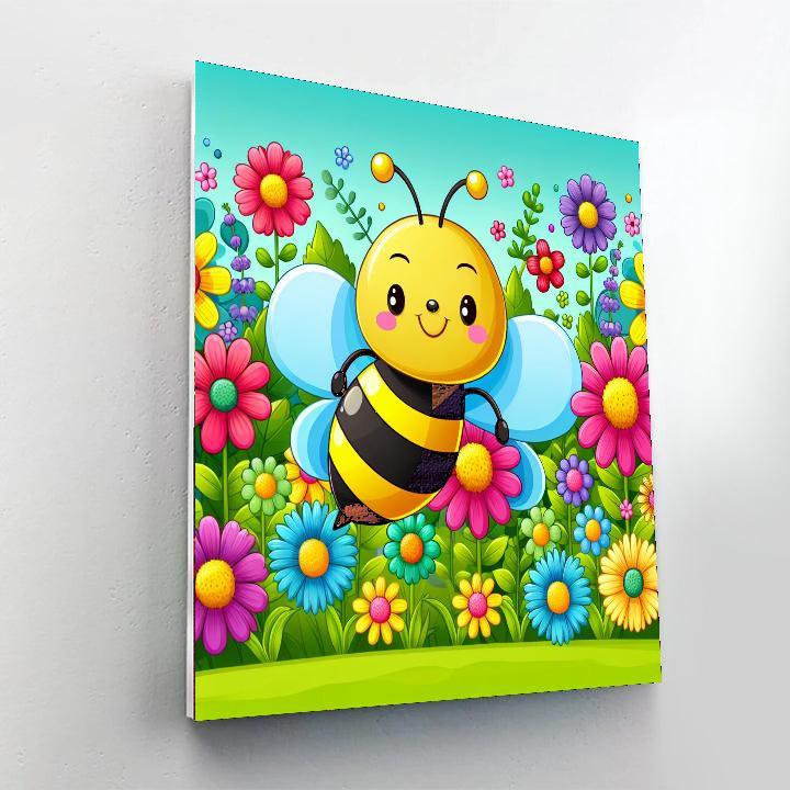 Charming Honeybee DIY Paint By Numbers