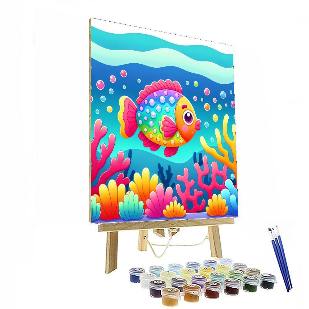 Colorful Fish Paint By Numbers Kits