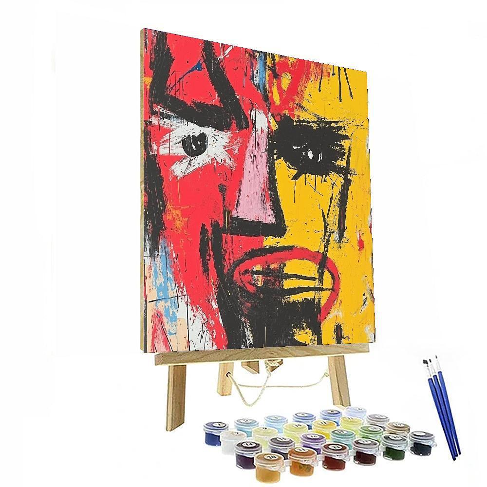 Jean-Michel Basquiat Inspired Chains Of Expression  Numbered Painting Kits