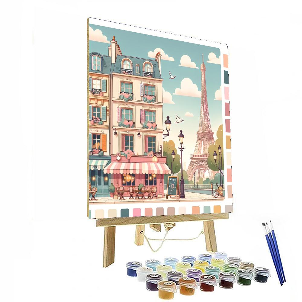 Artistic Parisian Street Paint By Color