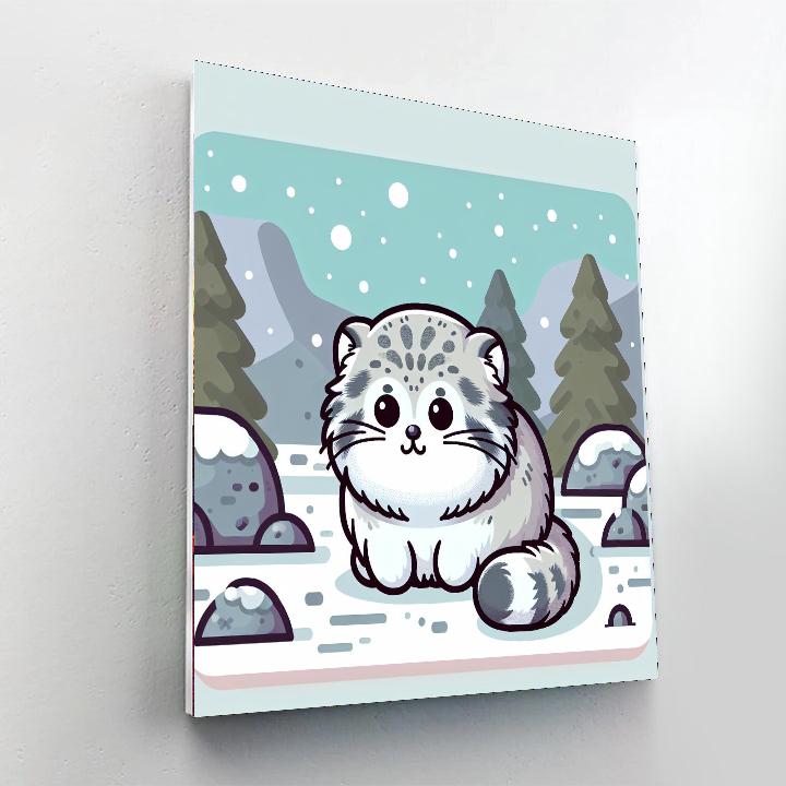 Playful Pallas Cat Paint By Numbers Art