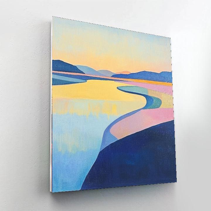 Paul Cézanne Inspired Floating Above The Horizon  Paint By Color