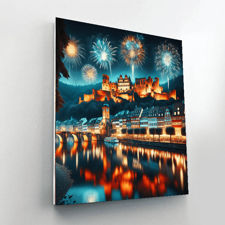 Heidelberg Castle Illumination - Germany DIY Paint By Numbers