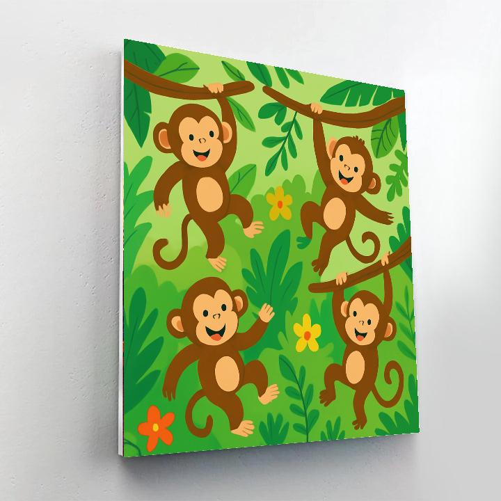 Exploring Monkeys Paint By Color