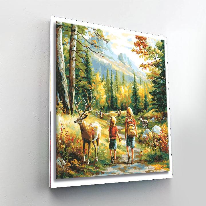 Exploring Nature's Wonders Number Painting