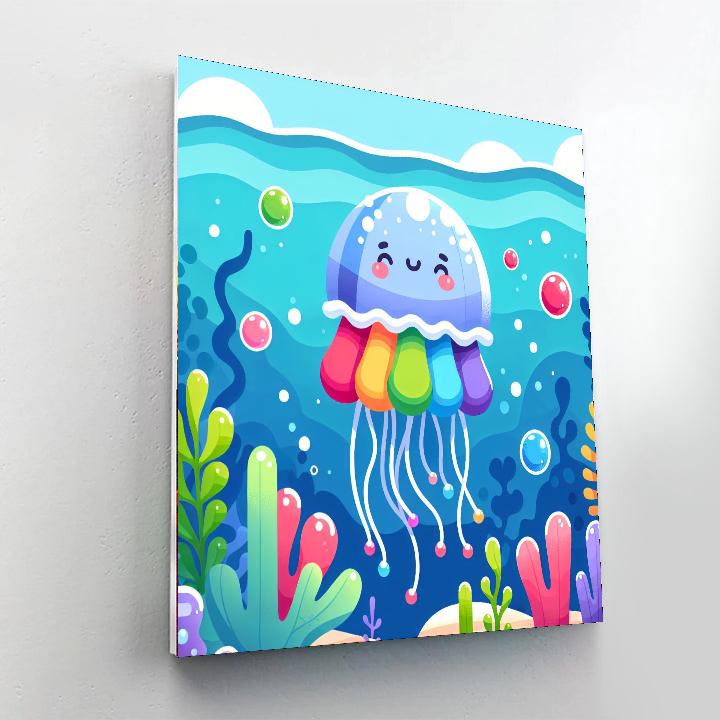 Joyous Jellyfish Paint By Numbers Art
