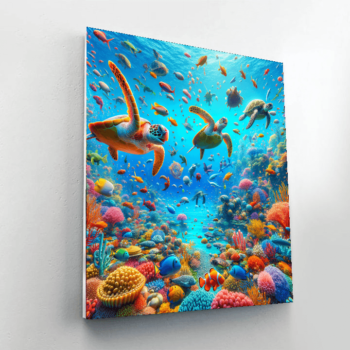 Vibrant Undersea Adventure Paint By Number