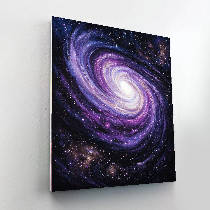 Michelangelo Inspired Galactic Cascade  Paint By Numbers