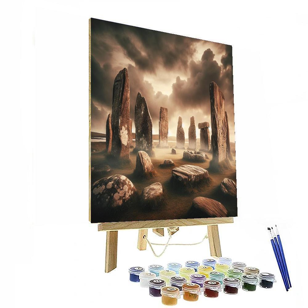 Mystical Celtic Stone Circle Numbered Painting Kits