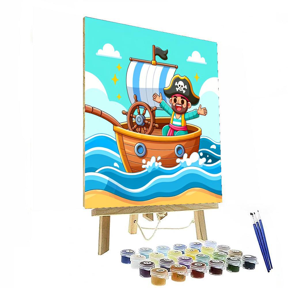 Merry Pirate Ship Paint By Numbers Kits