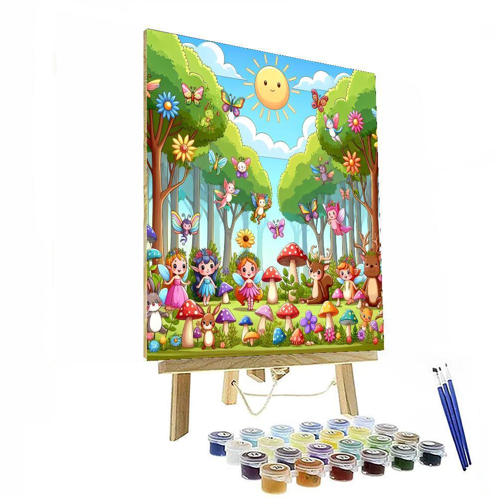 Friendly Fantasy Forest Paint By Color