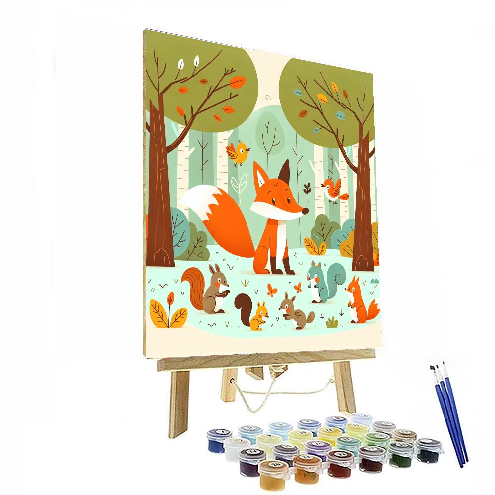 Curious Fox's Forest Friends Paint By Numbers Kits