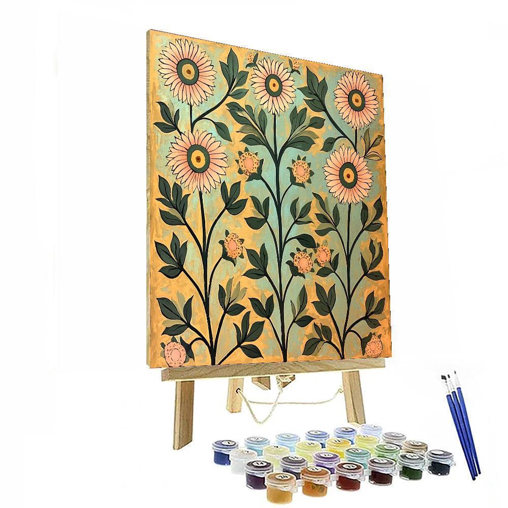 Nandalal Bose Inspired Serenade Of Flora  Painting Number Kit