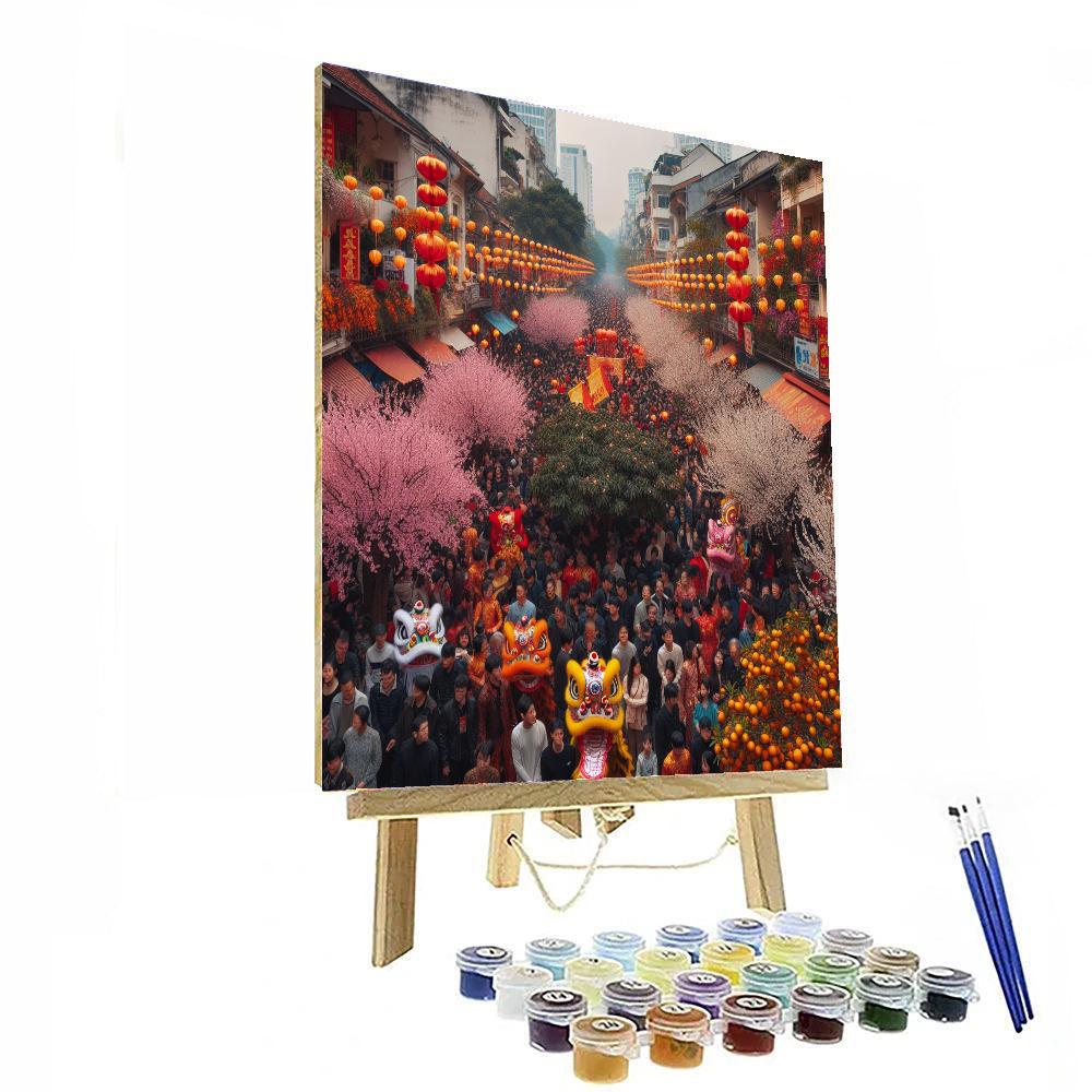Tet Festival - Hanoi Painting Number Kit