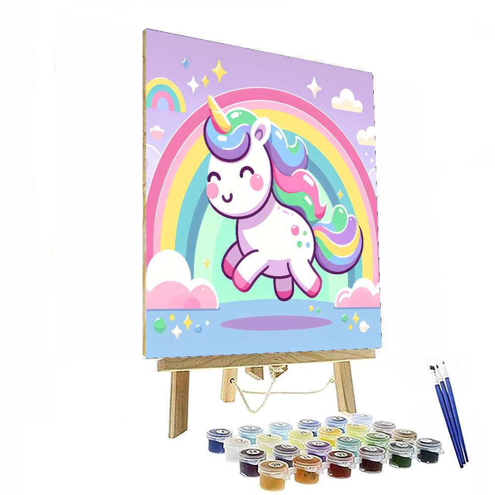 Sparkly Unicorns Painting Number Kit