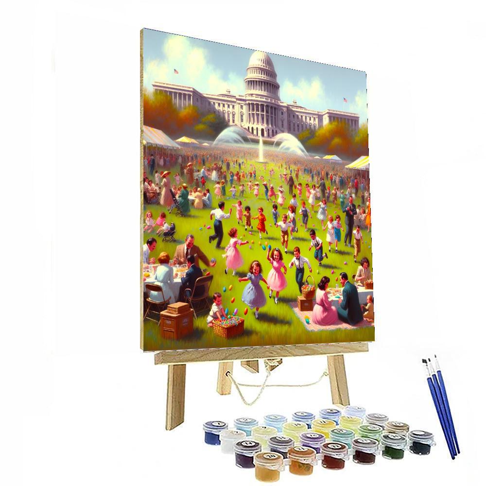 Easter Egg Roll - United States Number Painting