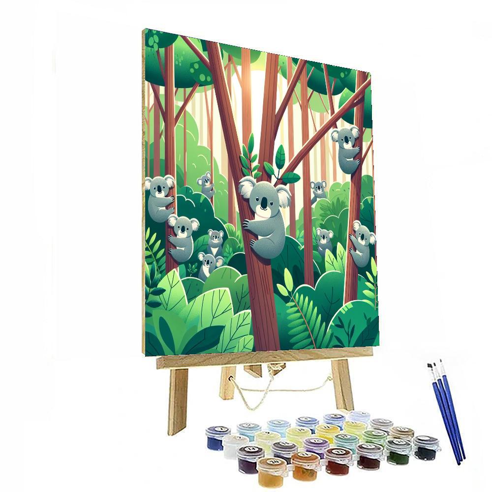 Cuddly Koala Haven Paint By Number