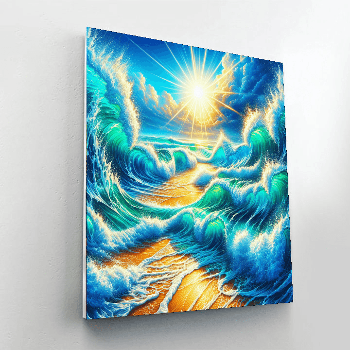 Ocean Breeze Symphony Number Painting