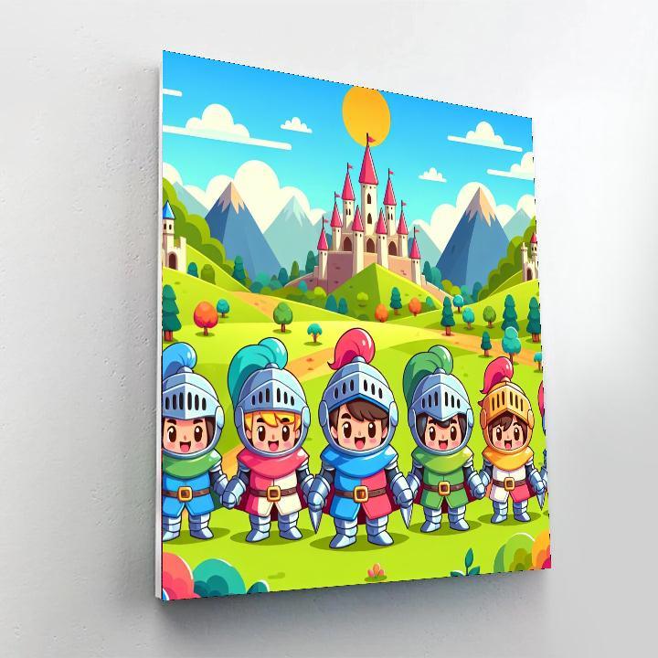 Daring Adventure With Knights Paint By Numbers