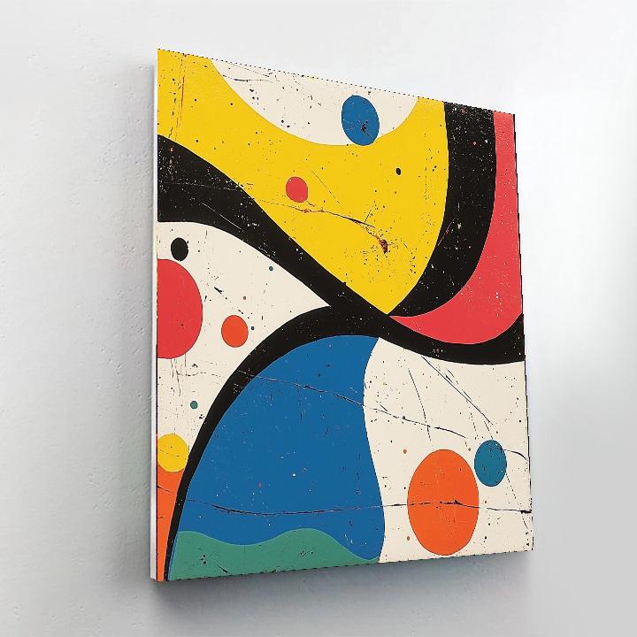 Joan Miró Inspired The Essence Of Joy  Painting Number Kit