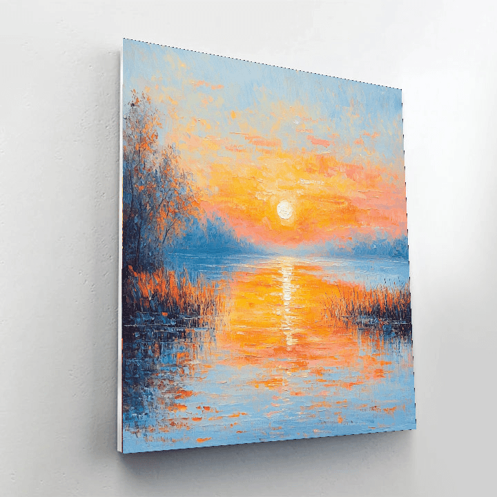 Claude Monet Inspired Solar Impression  Paint By Numbers Kits