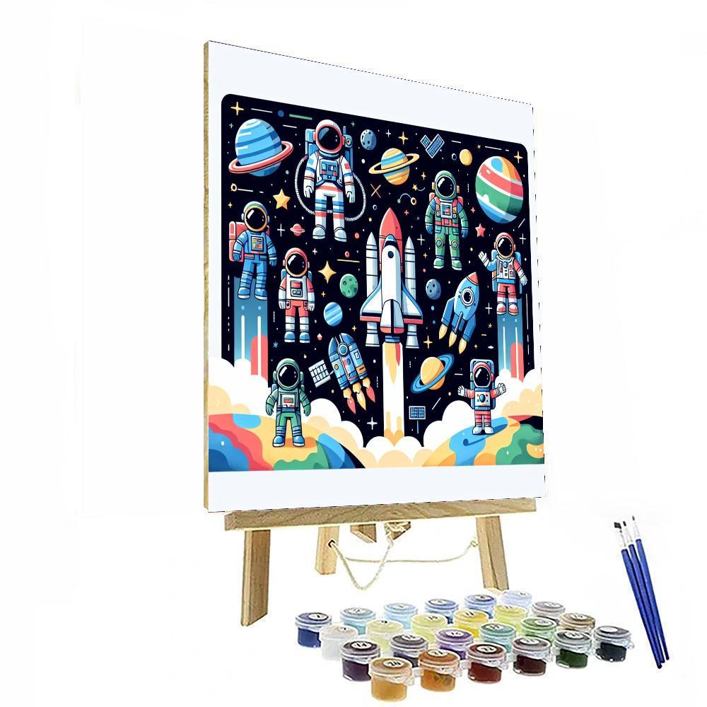 Space Shuttle Discovery Numbered Painting Kits