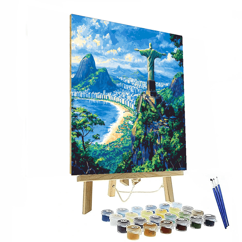 Christ The Redeemer - Rio De Janeiro Numbered Painting Kits