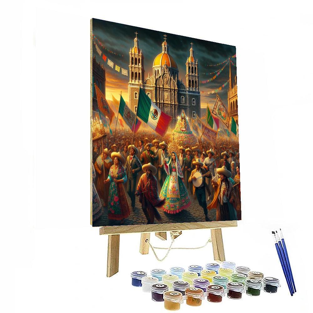 Feast Of Our Lady Of Guadalupe - Mexico Paint By Color