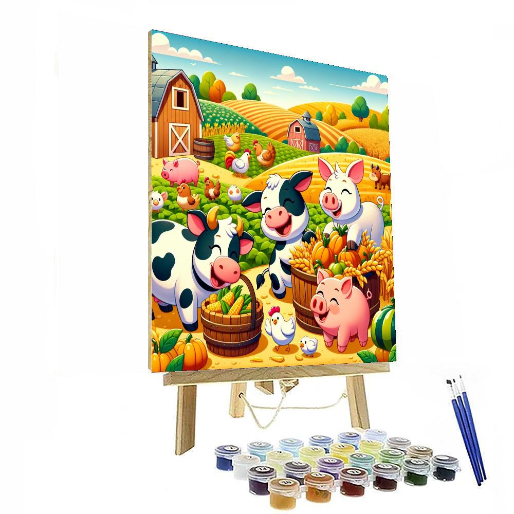 Happy Harvest Barnyard Numbered Painting Kits
