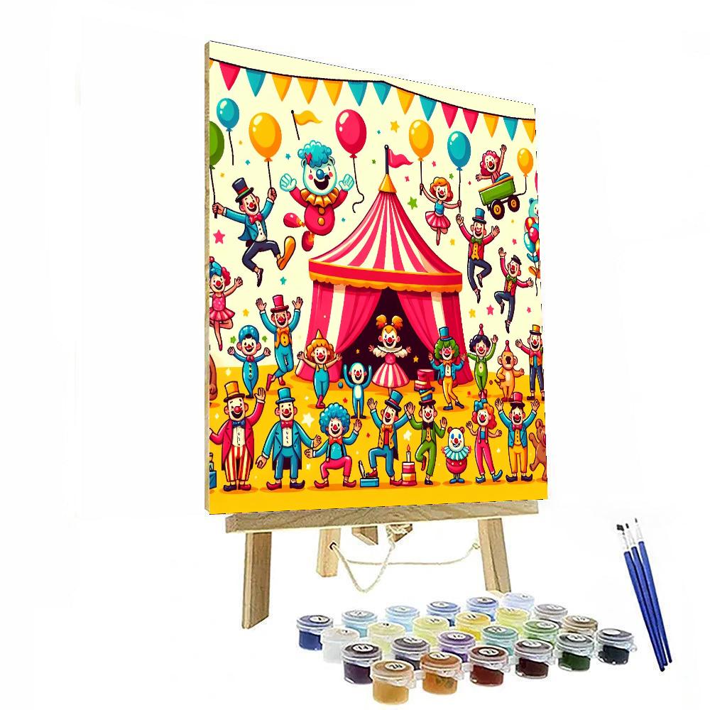 Charming Circus Scene Numbered Painting Kits