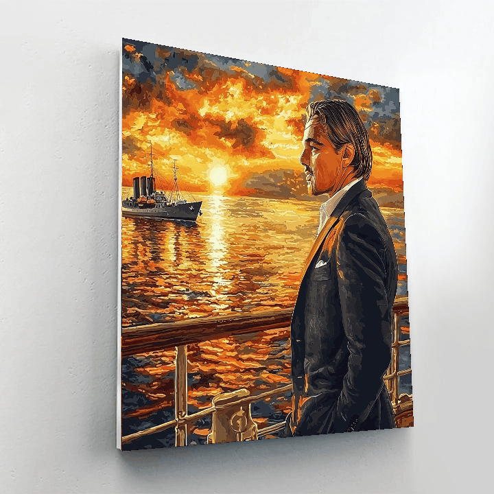 Leonardo Dicaprio: The Navigator Of Titanic Dreams Paint By Number