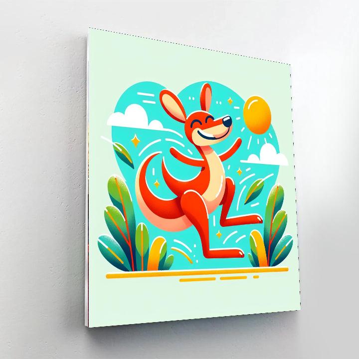 Kooky Kangaroo Painting Number Kit