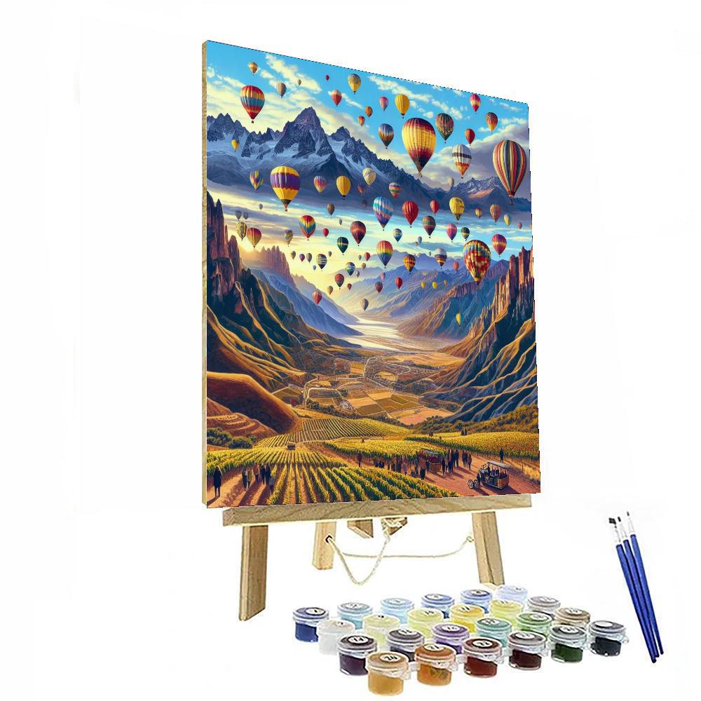 Balloon Fiesta De Los Andes - Argentina Paint By Number